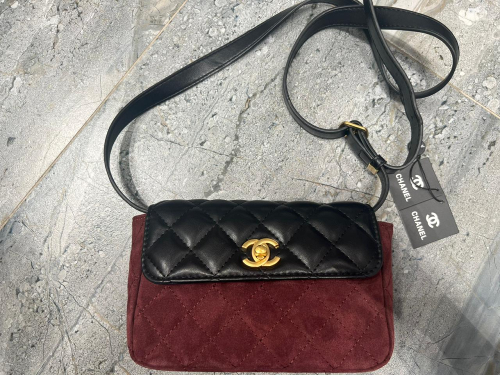 Сумочка Chanel комби замша+кожа арт.2506