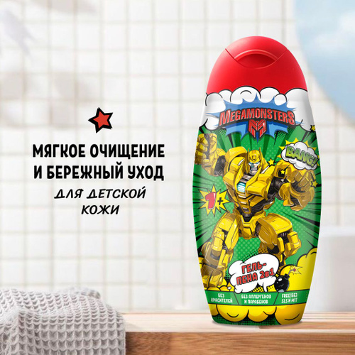 Мегамонстры гель-пена 300мл.