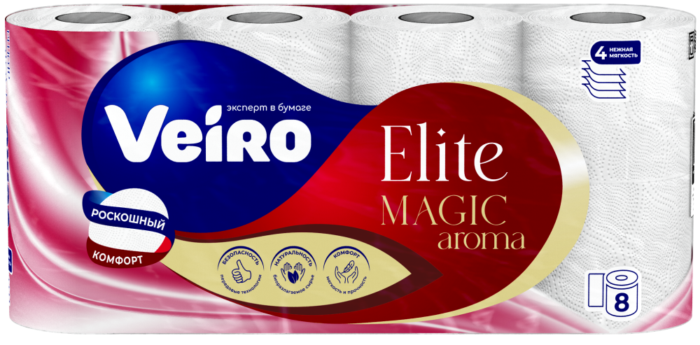 VEIRO Elite Magic Aroma 4сл. 8 рул   9С48