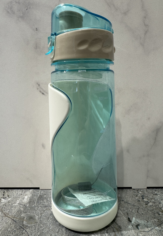Бутылка для воды голубой цвет+молочный