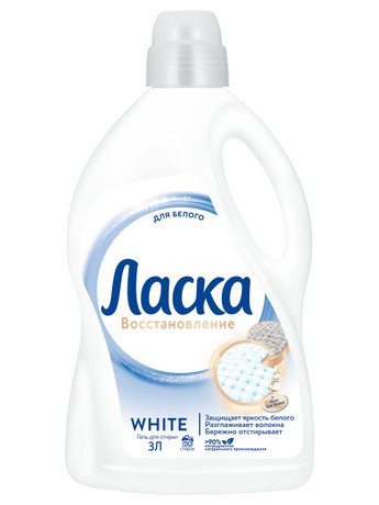 Ласка гель для стирки 3л/для белого